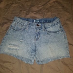Girls ripped jeans shorts